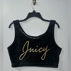 Juicy Couture fuzzy crop top
